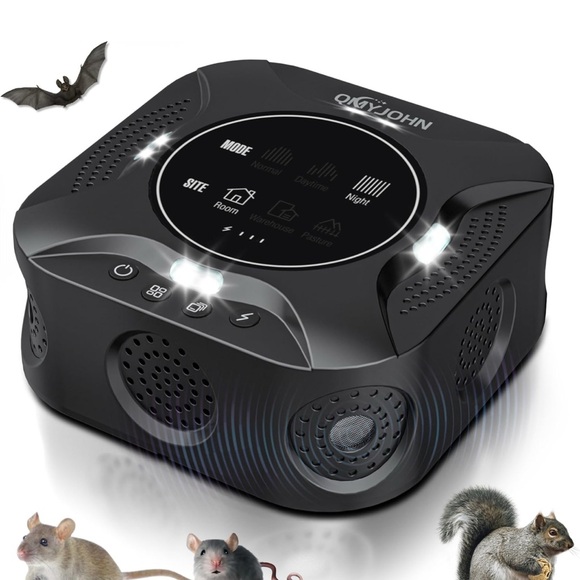 Black Ultrasonic Pest Repeller